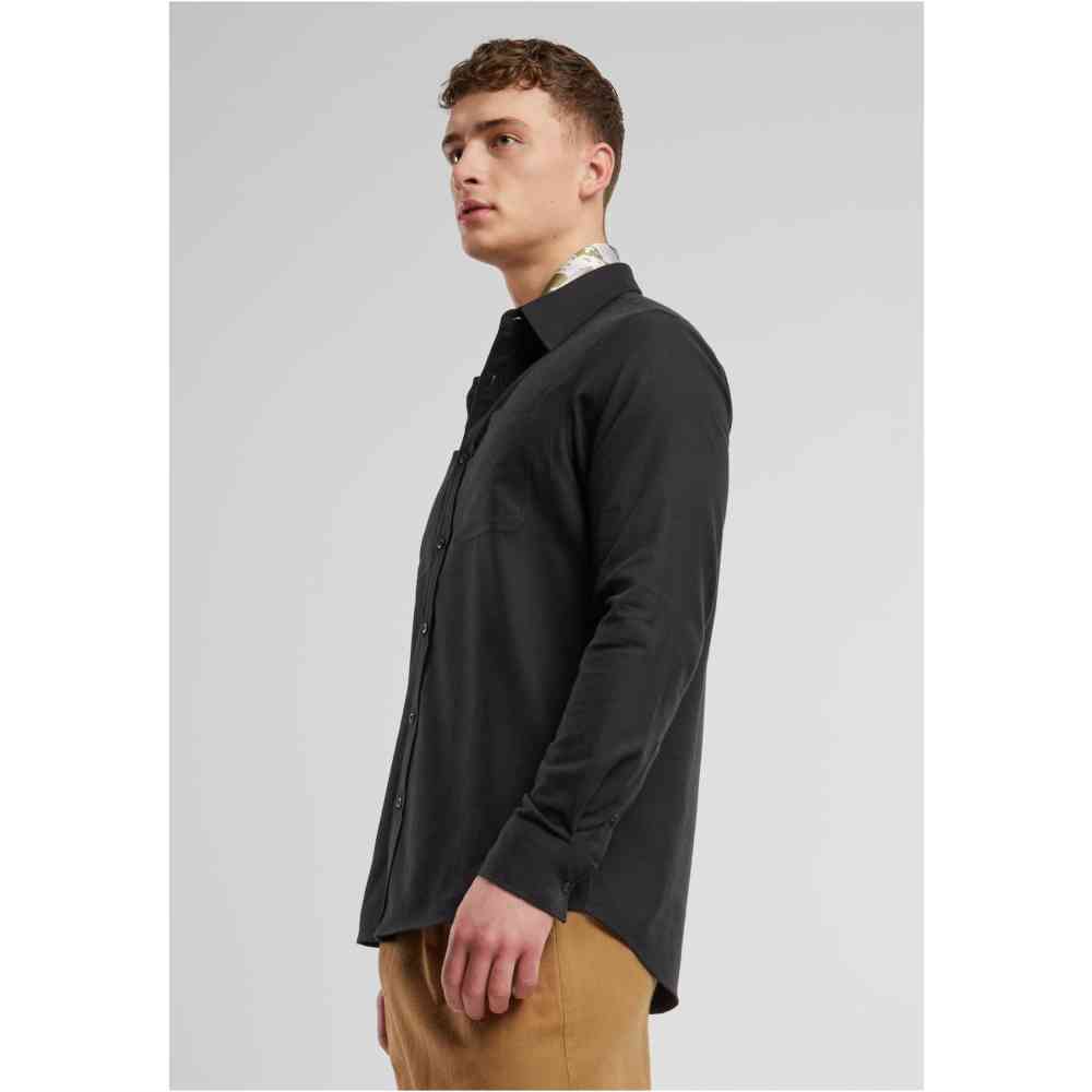 Urban Classics - Flanell Overhemd - Zwart